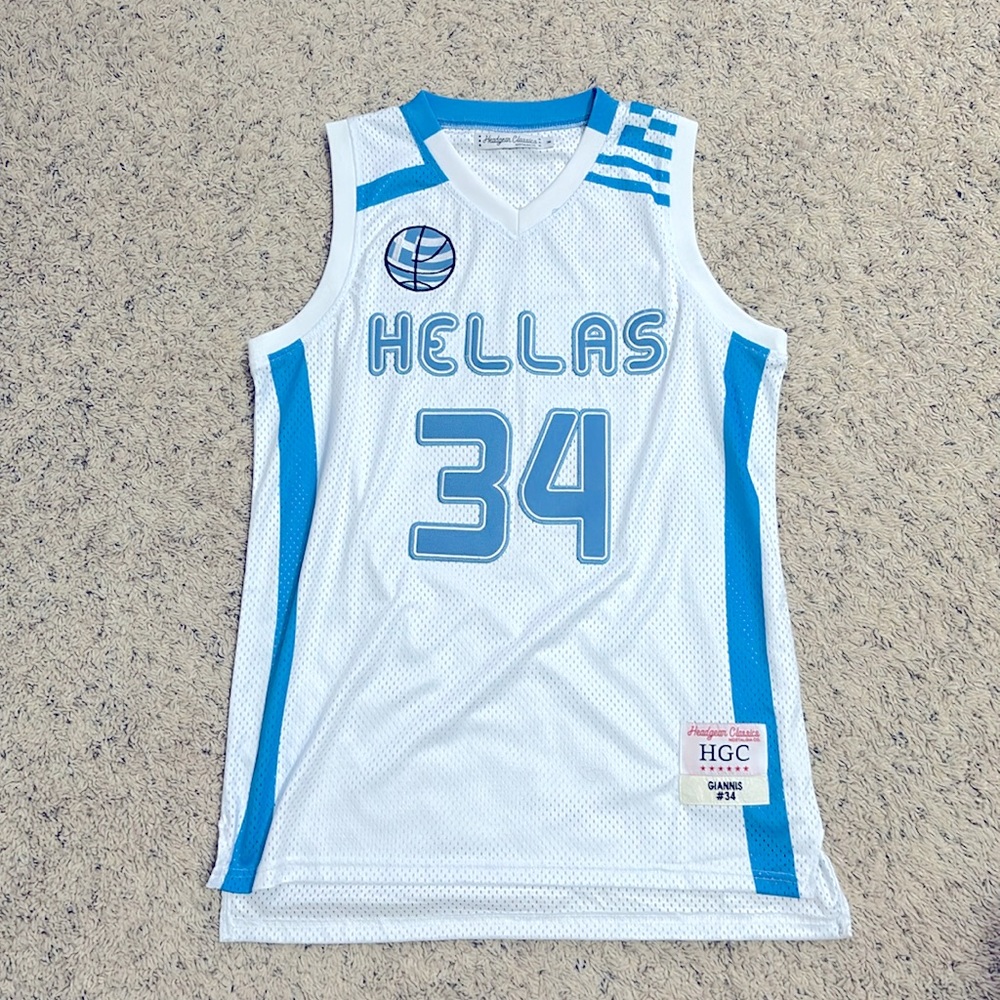 Giannis Antetokounmpo Greek Hellas Jersey